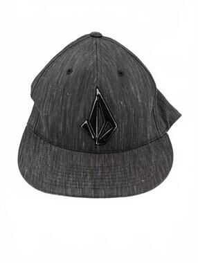 Volcom Stone Logo Flat Brim Flexfit Stretch Hat Streetwear Mens S/M